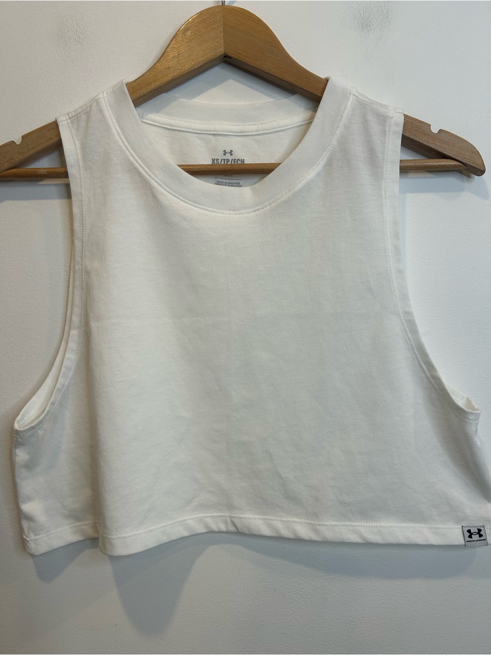 Under Armour Cropped Muscle Tank Top White